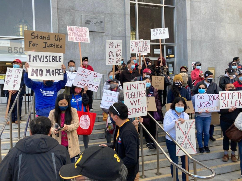 Passionate speakers and pro-unity signs littered the Monday rally.