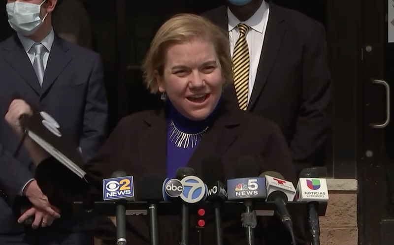 Chicago Department of Public Health Commissioner Dr. Allison Arwady said officials are not currently considering a round-the-clock vaccine site for people who want to take their COVID-19 shots in the "off hours."