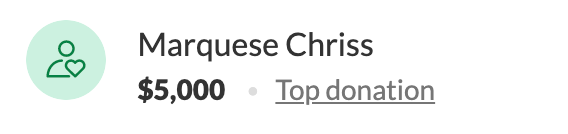 Marquese Chriss donates