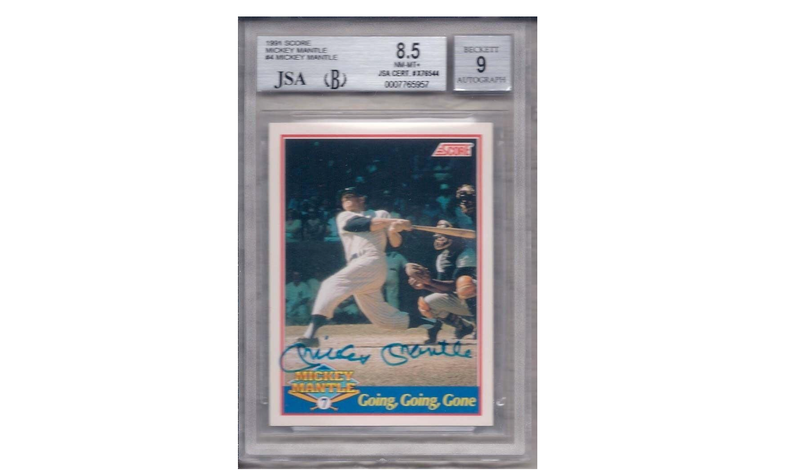Mickey Mantle baseball card