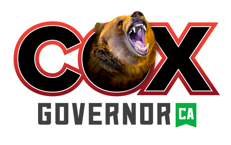 A look at John Cox's campaign logo in Monday's press release.