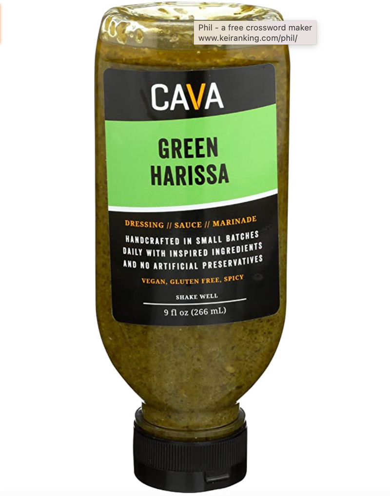 Cava Green Harissa Sauce