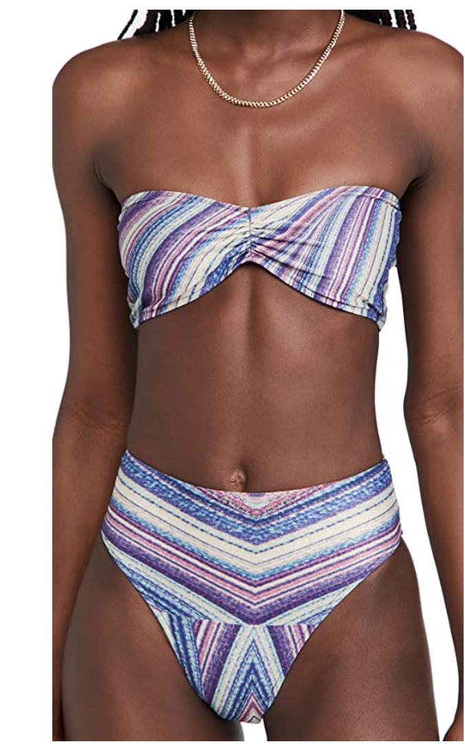 Frankies Bikini Women's Jeanette Metallic Bikini Top