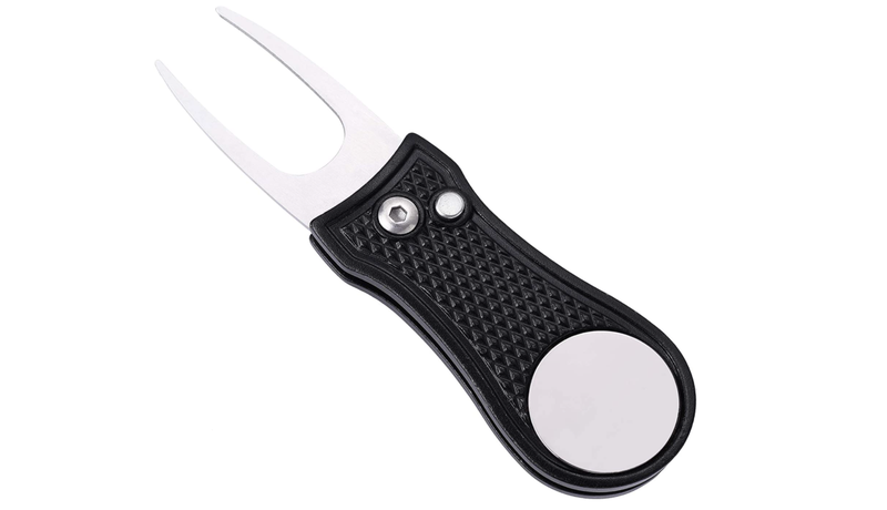 Foldable Golf Divot Tool with Ball Marker