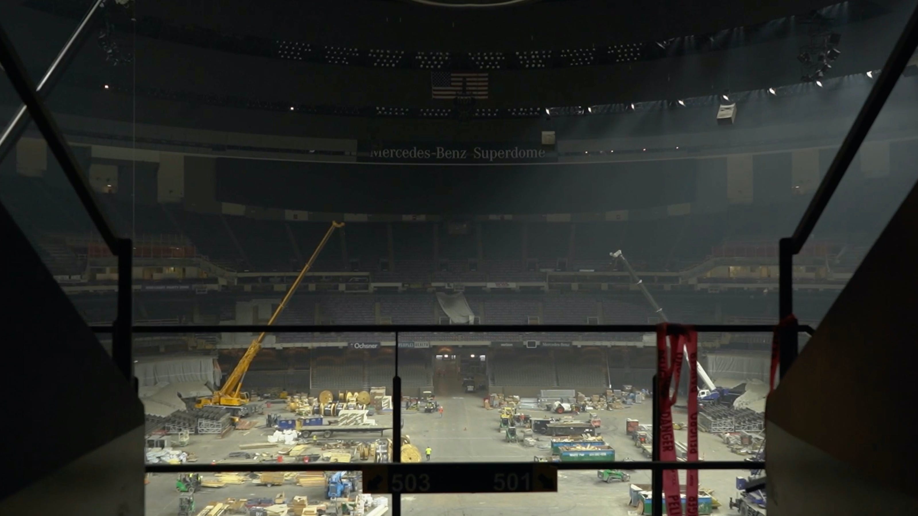 Take a peek inside Saints' (torn up) homefield As Superdome renovation continues
