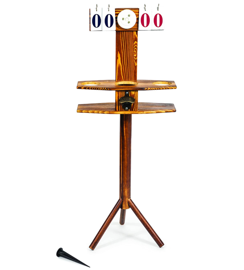 Wild Sports Outdoor Scoreboard Keeper with Drink Holders and LED Lights