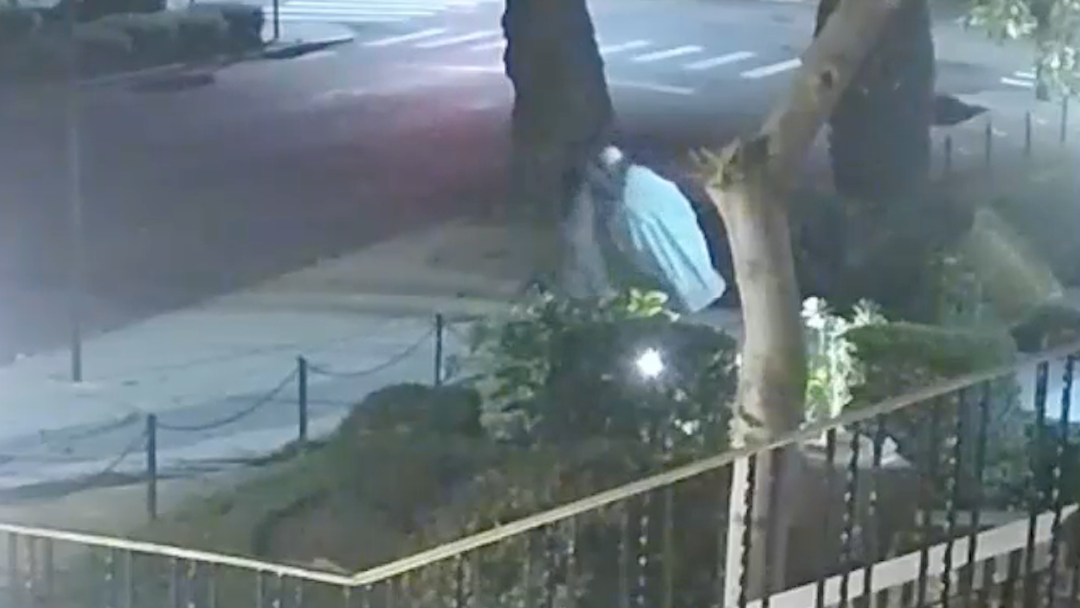 VIDEO: NYPD Hate Crimes searches for woman who smashed statues outside Queens church