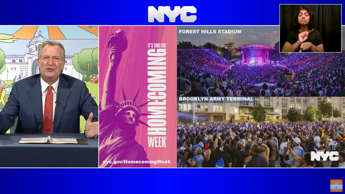 NYC to hold 'iconic' concerts across 5 boroughs for 'Homecoming Week'
