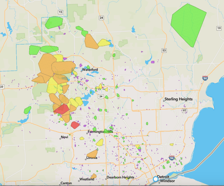DTE Outage Map