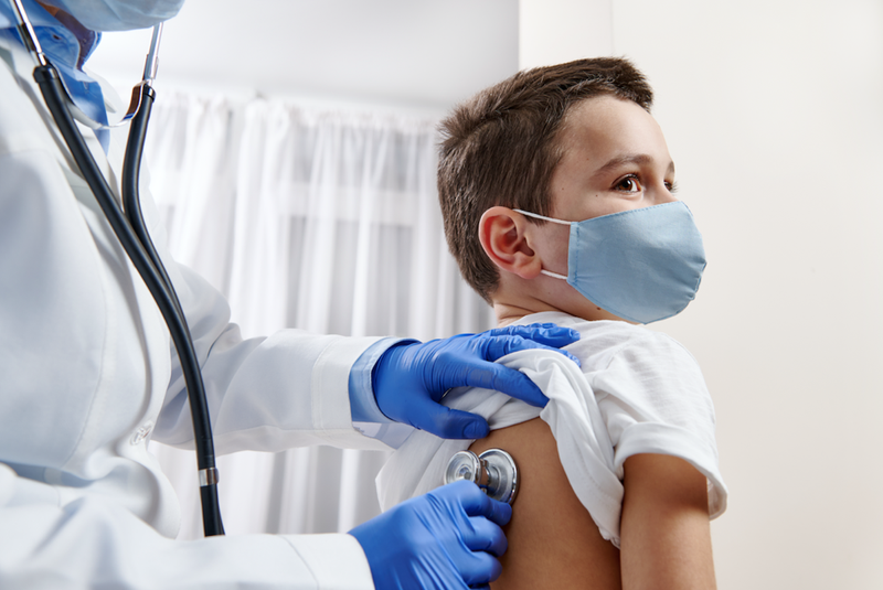 children at doctor's office