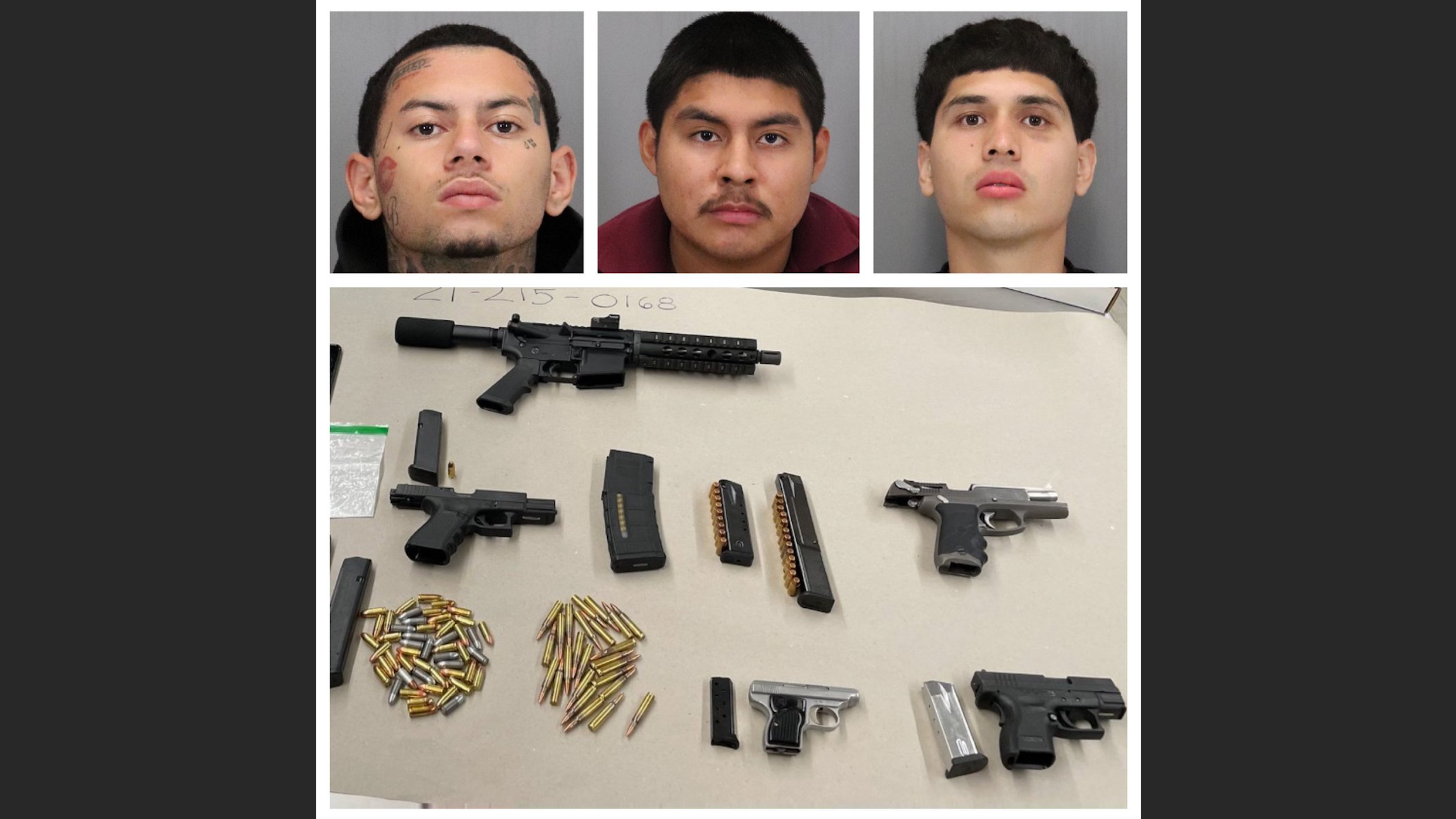San Jose Police arrest three alleged gang members linked to near a dozen violent crimes