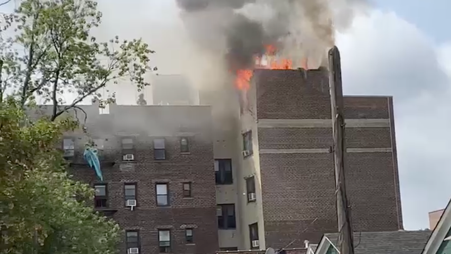 UPDATE: Queens fire stemmed from explosion; victim found stabbed
