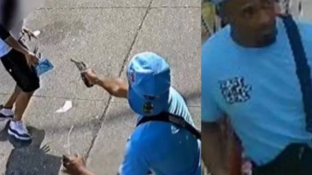 VIDEO: Gunman seen repeatedly shooting man on busy Bronx street sought by NYPD