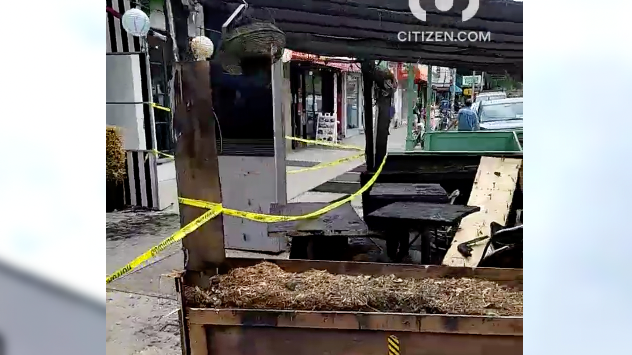 1 of 14 garbage fires destroys Chelsea dining shed; suspect in custody