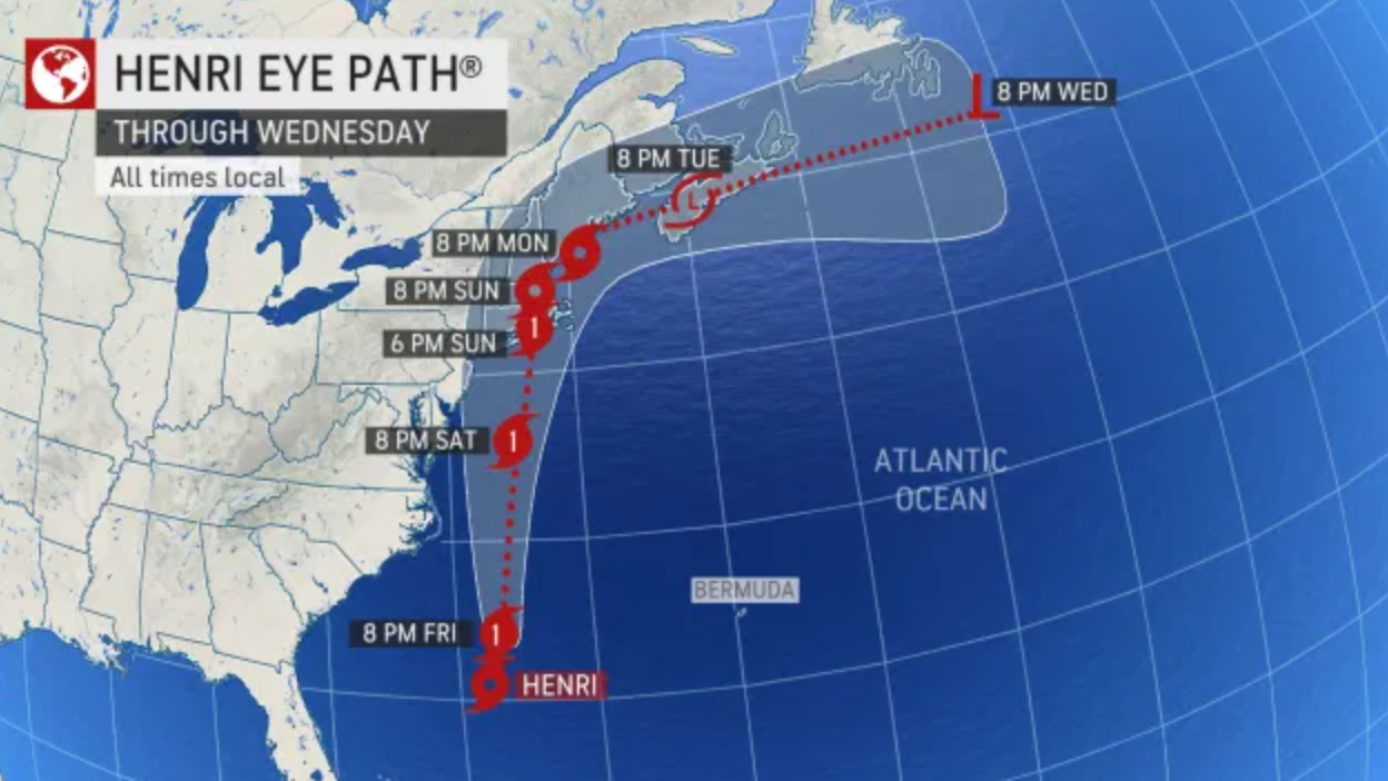 TROPICAL STORM HENRI: Hurricane Watch issued for parts of LI, CT coasts