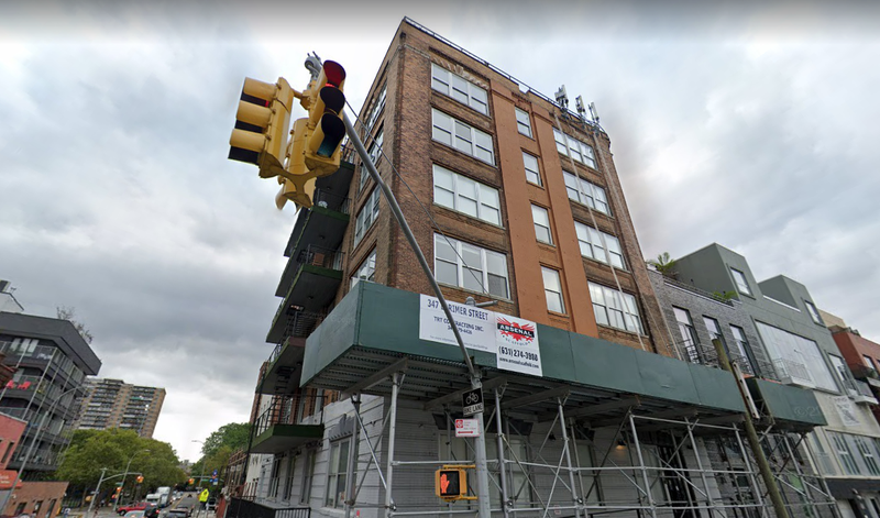 The exterior of 347 Lorimer Street in East Williamsburg.