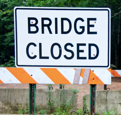bridge closed
