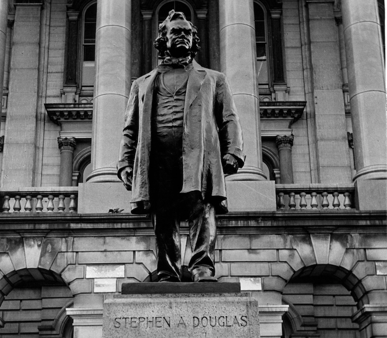 Statue of Stephen A. Douglas in Springfield Illinois