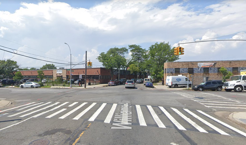 The intersection of Williams and Stanley avenues, where motorcyclist Richard Henry was killed Friday evening.
