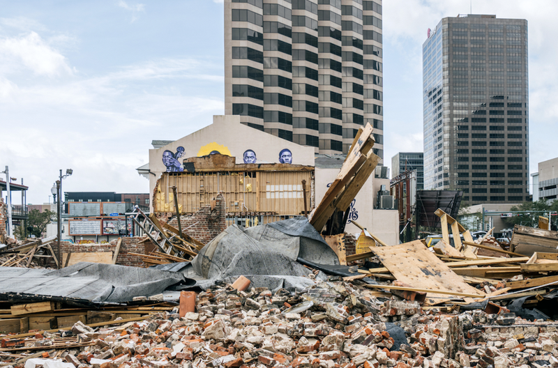 Wreckage from Hurricane Ida