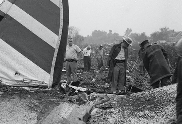 plane wreckage of 1961 crash