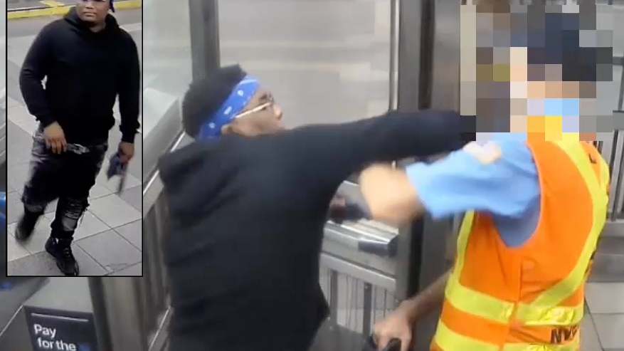 VIDEO: MTA worker punched in face among 3 attacked in 9 hours