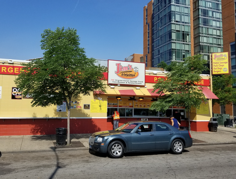 Jim's Original hot dog stand in University Village