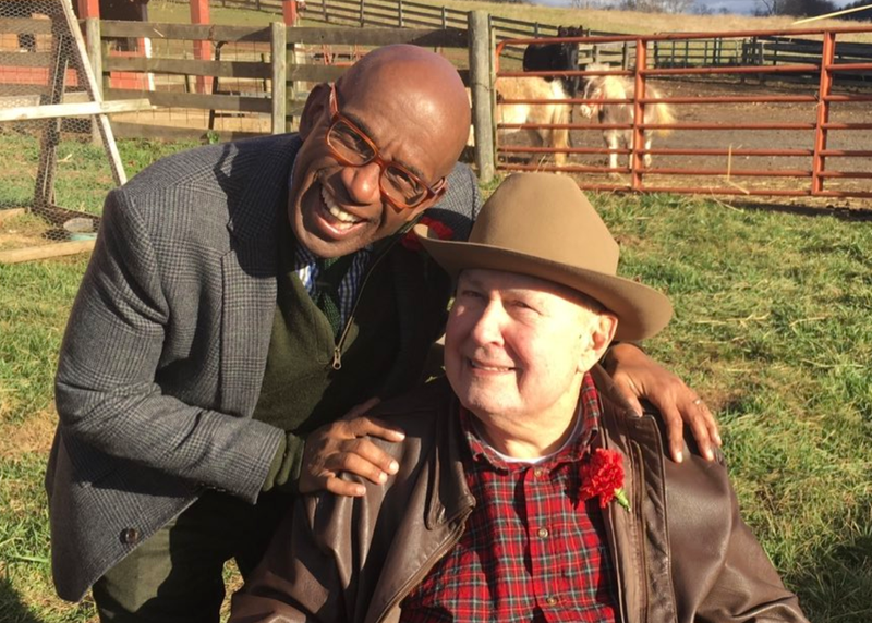 TODAY's Al Roker with Willard Scott.