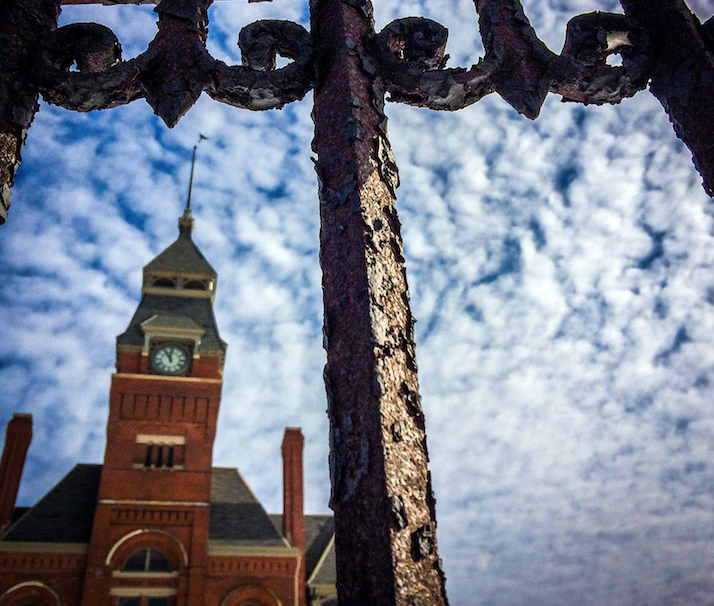The Pullman clock tower in 2015