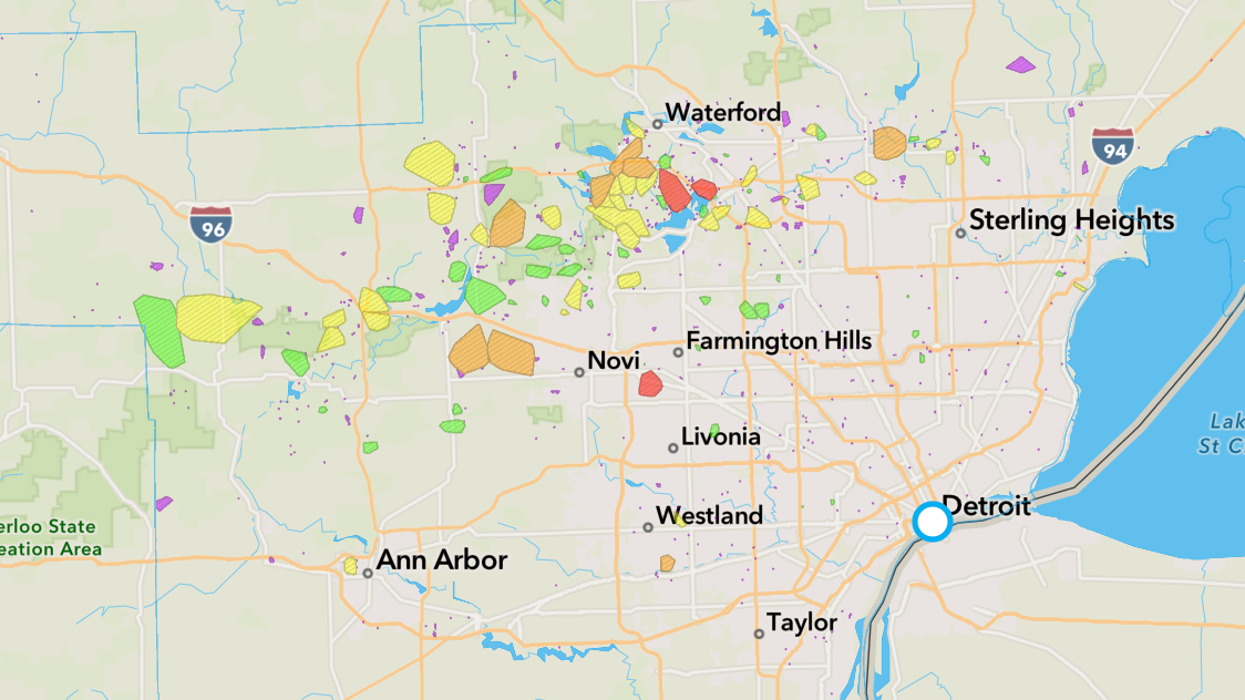 Nearly 90k without power as storms roll across metro Detroit