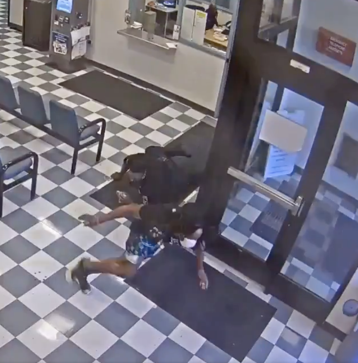 detainee flees through sheriff's office