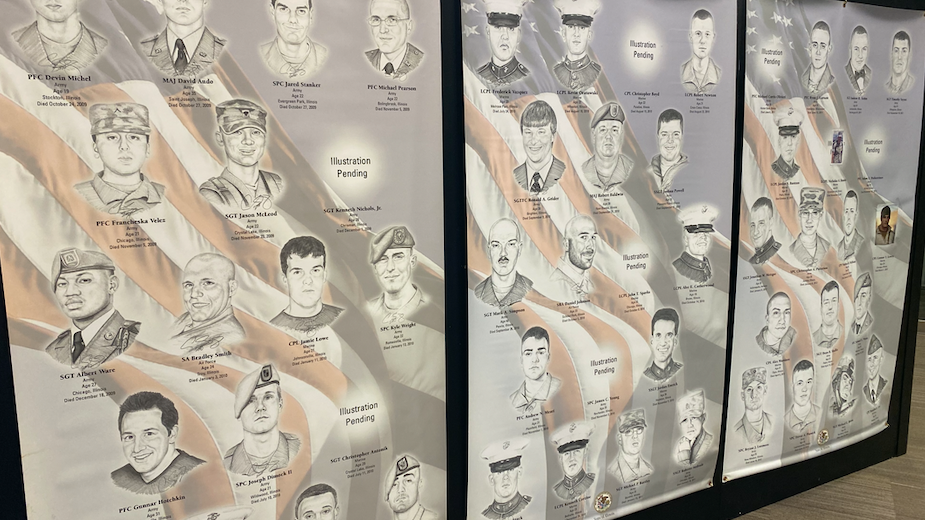 'Portrait of a Soldier' memorial exhibit stops at Arlington Heights library