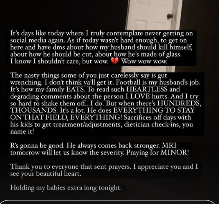 Screenshot of Devon Mostert's Instagram story
