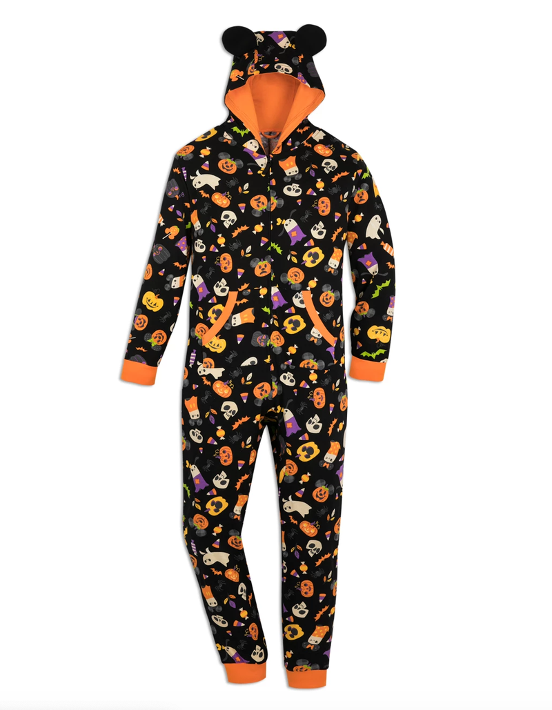 Mickey Mouse Pumpkin Halloween One-Piece Pajama for Adults