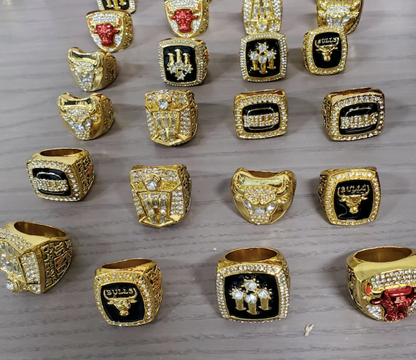 fake Bulls bling