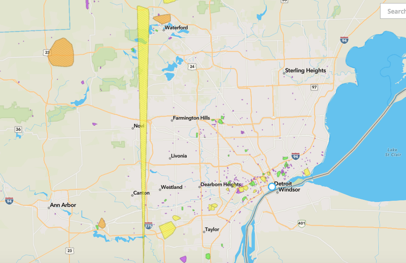 DTE outage map