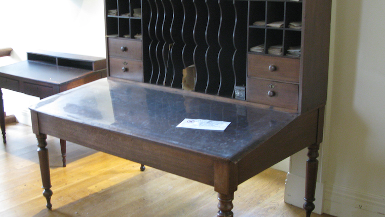 Lincoln sat here: Historic desk restored as part of exhibit