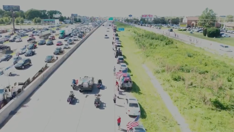 How to safely respect, honor fallen Marine Jared Schmitz during funeral procession today