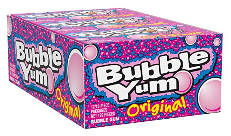 Bubble Yum Original Flavor Bubble Gum Halloween Pack, 12 count
