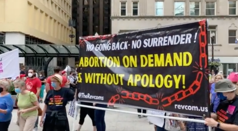 Activists rally at Daley Plaza to protect abortion access in Illinois
