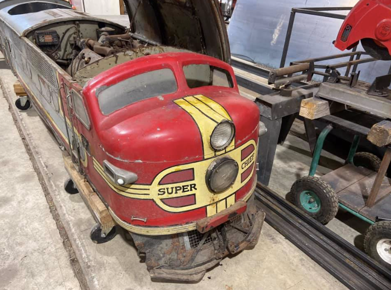 Kiddie train engine