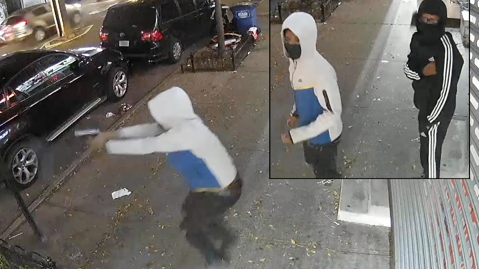 VIDEO: Bullets fly on Bronx street as gunman shoots at passing car