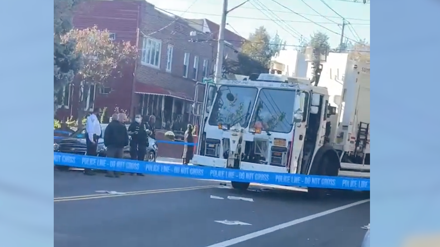 Woman struck, critically injured by city garbage truck in Brooklyn