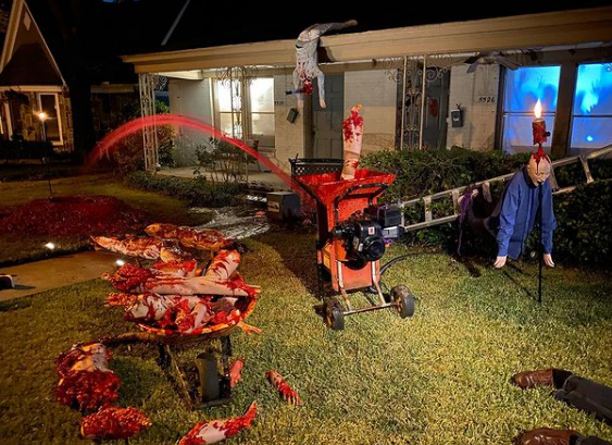 Dallas Massacre Halloween decorations