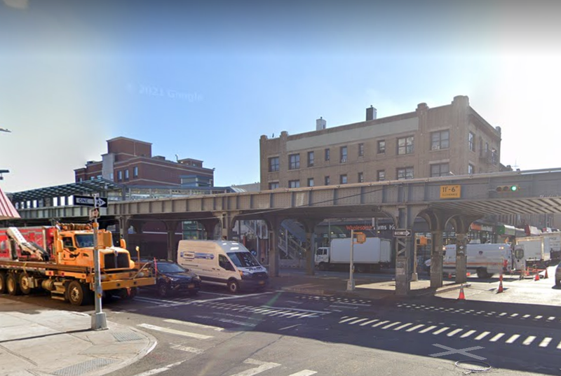 Atlantic Avenue at the intersection of Nostrand Avenue, where Dyral Brown was fatally struck by the driver just a block from his home Saturday at around 3:12 a.m.