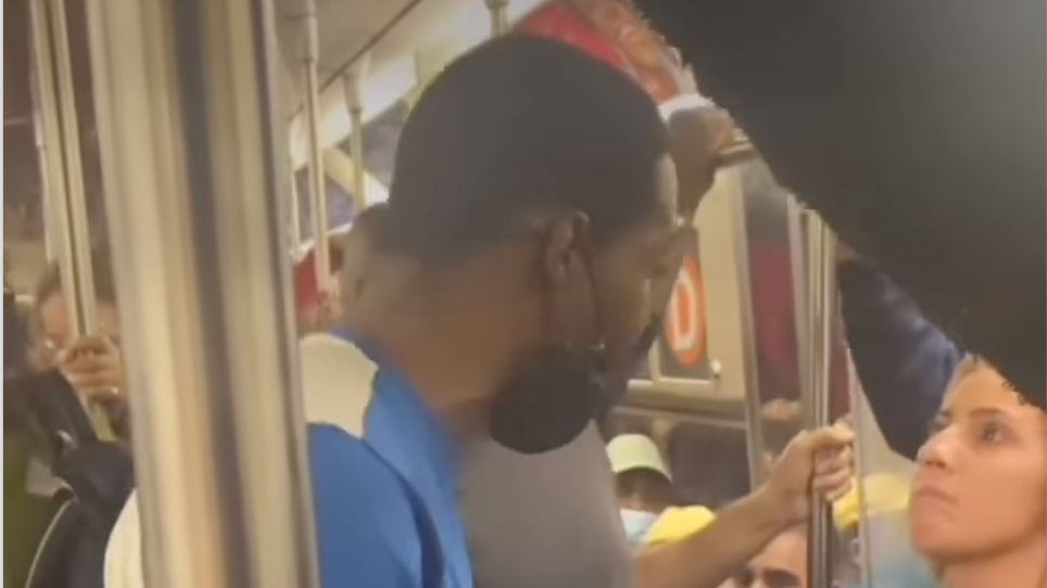 VIDEO: Woman tells man on subway to take a 'chill pill' and he punches her in the face