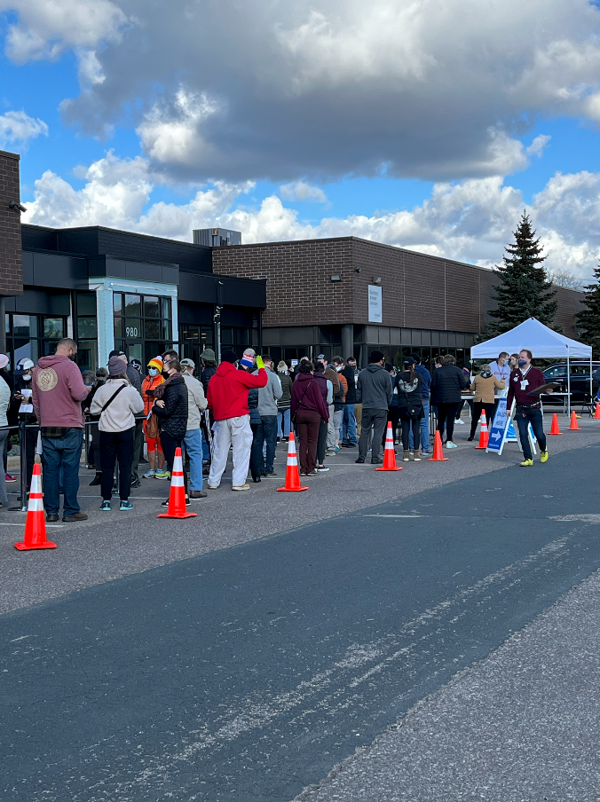 Hennepin County voting center.