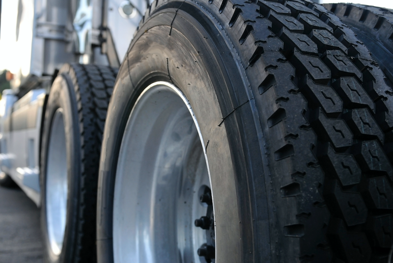 large tires on a truck