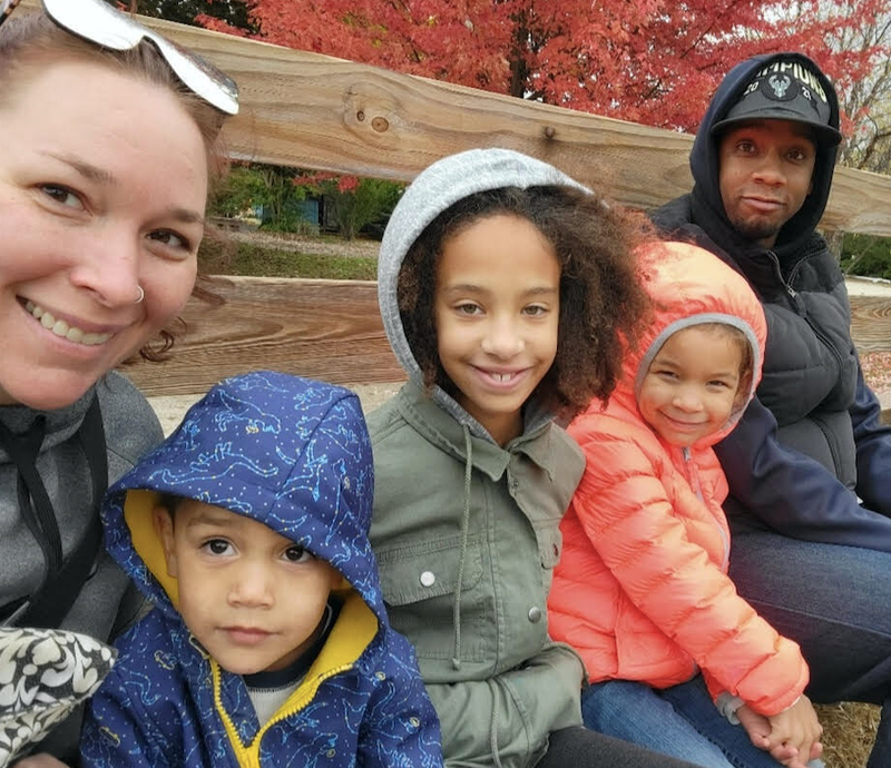 family that attended parade