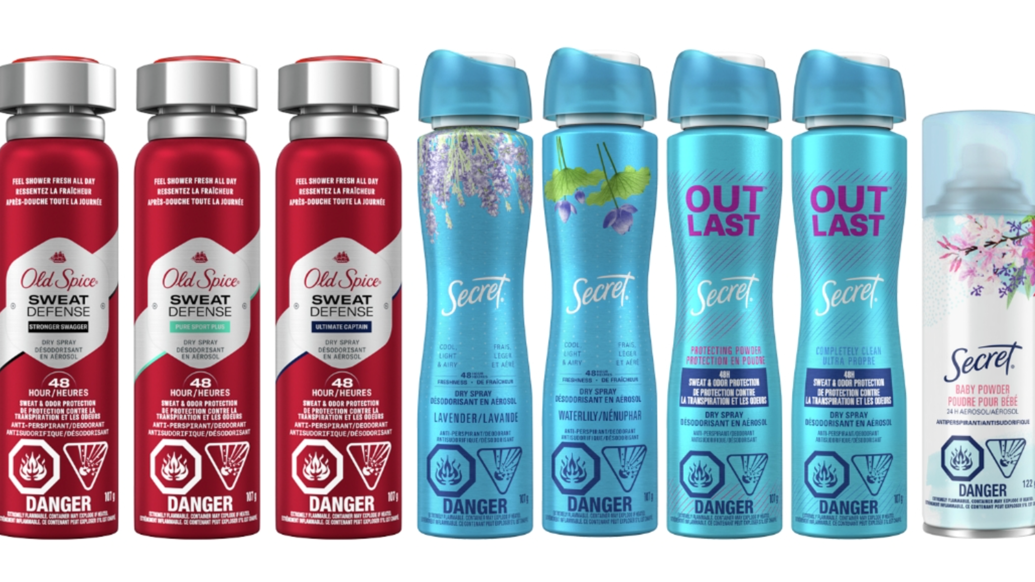Old Spice, Secret deodorants recalled after cancer-causing chemical detected